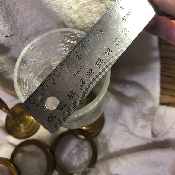 Vintage cracked glass and spiral brass candleholders made in India - Picture 12 of 12